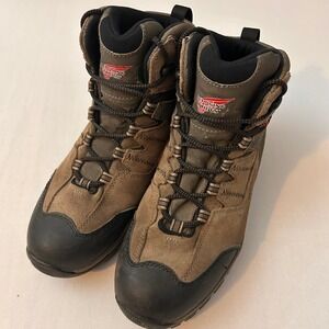 Red Wing 8670‎ TruHiker Brown Leather Waterproof Ankle High Boots Men's Size 9.5